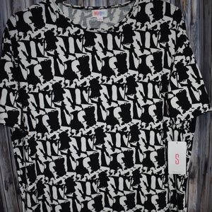 Disney Villians Lularoe Irma Tunic Top S New Black